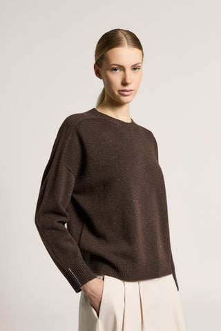 Maglia in lana, seta, cashmere e lamé