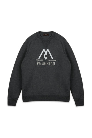 Crewneck merino wool sweater