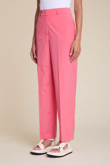 Loose  relaxed trousers in Vela technical popeline  