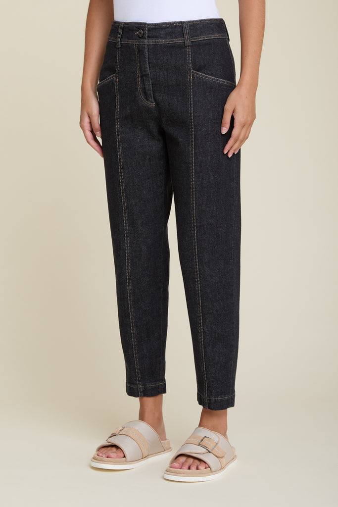 Jeans with chino details in rinse wash comfort denim  