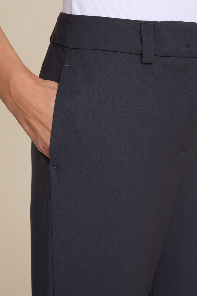 Slim tailored trousers in elegant two-way stretch cool wool  