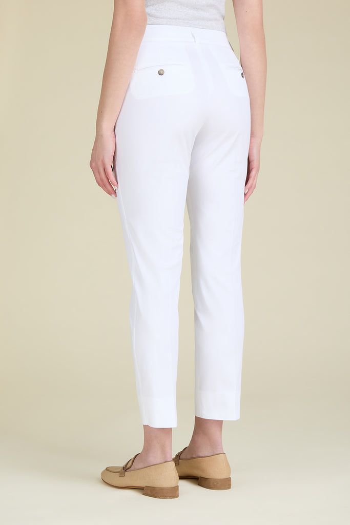 Iconic fit trousers in comfort cotton satin  