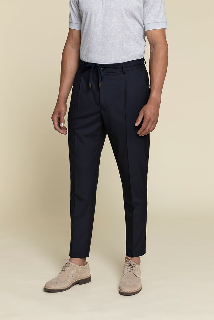 JOGGERS IN EXTRAFINE PURE WOOL  
