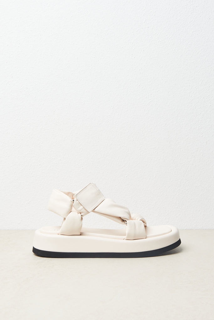 Chubby platform sandal in soft nappa leather  